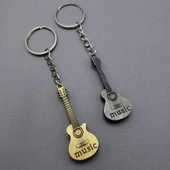 Metal Gitar Anahtarlık - 1