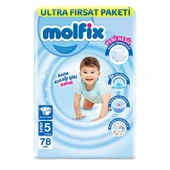 Molfix Bebek Bezi Ultra Fırsat Paketi 5 Beden 11-18 Kg 78 Adet - 9