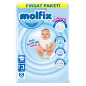 Molfix Bebek Bezi Fırsat Paketi 3 Beden 4-9 Kg 68 Adet - 5