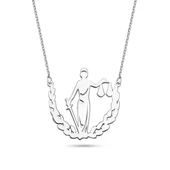 Adalet Simgesi Gümüş Kolye - Gümüş thumbnail 1