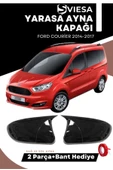 Ford Courier 2014-2017 Uyumlu Batman Yarasa Ayna Kapağı Piano Black - 1