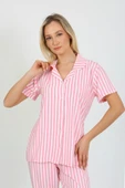 Kısa Kollu Milan Gömlek Pijama Takımı- Genç Anne Serisi - 1