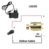 Kutulu 3 in 1 Titreşim Motoru Hız Kontrol Deney Seti (3 Devre) - Öğrenci Elektrik Devresi thumbnail 3