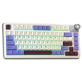 Aula AU75 3 Modlu RGB Hot Swap Mekanik TKL Seiya Switch Kablosuz Makrolu Klavye Bej thumbnail 3