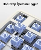 Aula AU75 3 Modlu RGB Hot Swap Mekanik TKL Seiya Switch Kablosuz Makrolu Klavye Siyah thumbnail 10