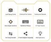 Aula AU75 3 Modlu RGB Hot Swap Mekanik TKL Seiya Switch Kablosuz Makrolu Klavye Bej thumbnail 5