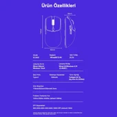 Aula SC580X Lightweight PAW3311 Sensör 10000 DPI 1000Hz Kablolu ve Kablosuz Gaming Oyuncu Mouse Siyah thumbnail 7