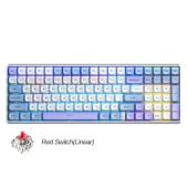 Aula S100 Pro Red Switch Hot Swap RGB Mekanik Klavye Bluetooth Kablolu Kablosuz Bağlantı Mavi thumbnail 1
