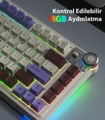 Aula AU75 3 Modlu RGB Hot Swap Mekanik TKL Seiya Switch Kablosuz Makrolu Klavye Siyah thumbnail 7