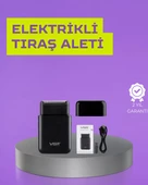 Kart Tasarımlı Şarjlı Tıraş Makinesi | 2 Başlıklı Hassas Kesim thumbnail 1