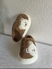 Kadın Ayıcık Desenli Rahat Peluş Ev Terliği 25BNT132 thumbnail 5