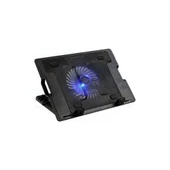 Kademeli Notebook Laptop Soğutucu Mavi Led Işıklı 12 cm Fanlı Stand - 2