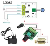 Kutulu 3 in 1 Titreşim Motoru Hız Kontrol Deney Seti (3 Devre) - Öğrenci Elektrik Devresi thumbnail 5
