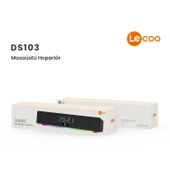 Lenovo Lecoo DS103 Kablosuz Bluetooth 10W RGB Saat/Alarm Stereo Soundbar Hoparlör Siyah thumbnail 7
