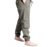 Büyük Beden Erkek Keten Kargo Jogger Valencia 21911 Haki thumbnail 4