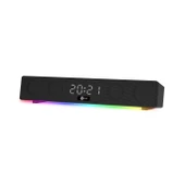 Lenovo Lecoo DS103 Kablosuz Bluetooth 10W RGB Saat/Alarm Stereo Soundbar Hoparlör Siyah thumbnail 1