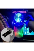OTO KÜLLÜK RENKLİ IŞILTILI RGB ARAÇ İÇİ LED KÜLLÜK 7 IŞIKLI BLACKPİNK HAYRANI BADGİRL KÜLLÜĞÜ - 2