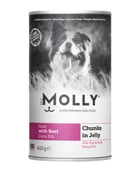 Molly Biftekli Jöleli Yetişkin Köpek Konservesi 400gr - Lezzetli ve Besleyici Tam Mama - 1