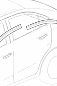 HYUNDAI İ30 2010-2012  uyumlu oto camlara özel ölçü cam rüzgarlığı rüzgarlık - 5