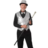 Gümüş Payetli Pullu Papyon thumbnail 1