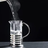 PASLANMAZ ÇELİK GÖVDELİ FRENCH PRESS KAHVE VE ÇAY DEMLEME APARATI - 1
