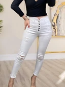 5 Düğmeli V Detay Bel Yırtık Kot thumbnail 2