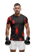 Desenli Antrenman ve Spor Forması, Halı Saha Forması, Nefes Alan Tişört, Yüksek Kalite Gym Tshirt - 3