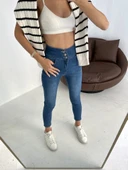 Yüksek Bel Likralı Jean Pantolon 90 Cm thumbnail 8