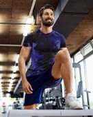 Desenli Antrenman ve Spor Forması, Halı Saha Forması, Nefes Alan Tişört, Yüksek Kalite Gym Tshirt - 4