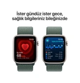 Apple Watch SE GPS 40 MM Alüminyum Kasa Spor Loop Akıllı Saat (Apple Türkiye Garantili) Yıldız Işığı - Göl Yeşili - 5