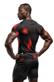 Desenli Antrenman ve Spor Forması, Halı Saha Forması, Nefes Alan Tişört, Yüksek Kalite Gym Tshirt - 2