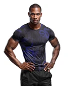 Desenli Antrenman ve Spor Forması, Halı Saha Forması, Nefes Alan Tişört, Yüksek Kalite Gym Tshirt - 1