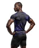 Desenli Antrenman ve Spor Forması, Halı Saha Forması, Nefes Alan Tişört, Yüksek Kalite Gym Tshirt - 2