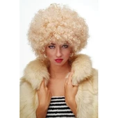 Altın Renk Kıvırcık Afro Parti Peruğu thumbnail 2