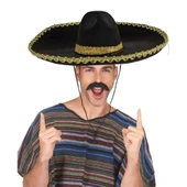 Sombrero Meksika Şapkası Altın Şeritli Yetişkin Boy - 4