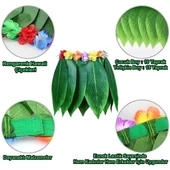 Tropikal Esintili Yapraklı Parti Eteği Çocuk Boy thumbnail 3