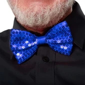 Mavi Payetli Pullu Papyon thumbnail 1