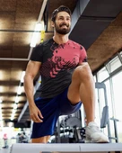 Desenli Antrenman ve Spor Forması, Halı Saha Forması, Nefes Alan Tişört, Yüksek Kalite Gym Tshirt - 3