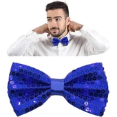 Mavi Payetli Pullu Papyon thumbnail 4