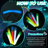 Karanlıkta Yanan Asılabilir ip Aparatlı Glow Stick Lamba Seti 15cm thumbnail 4
