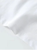 Baskılı Oversize Bisiklet Yaka T-shirt - Beyaz - 3