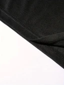 Baskılı Oversize Bisiklet Yaka T-shirt - Siyah - 4