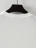 Baskılı Oversize Bisiklet Yaka T-shirt - Beyaz - 2