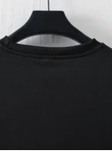 Baskılı Oversize Bisiklet Yaka T-shirt - Siyah - 2