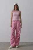 Paraşüt Cargo Pantolon - Pembe - 2
