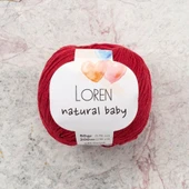 Loren Natural Baby Bordo El Örgü İpi - R099 - 33819 thumbnail 1