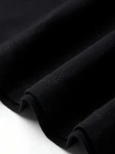 Baskılı Oversize Bisiklet Yaka T-shirt - Siyah - 3