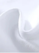 Baskılı Oversize Bisiklet Yaka T-shirt - Beyaz - 2