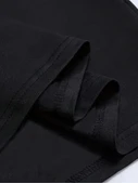 Baskılı Oversize Bisiklet Yaka T-shirt - Siyah - 3