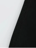 Baskılı Oversize Bisiklet Yaka T-shirt - Siyah - 4